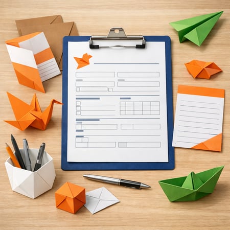 Origami Forms in Quick Application Style-1